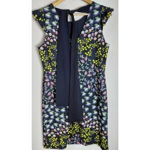nanette lepore Floral Dress Multicolor Sleeveless Round Neck Size 12